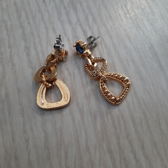 Vintage berebi stamped earrings - Picture 2 of 2